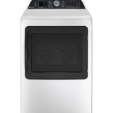 GE PROFILE WHITE 7.4CU ELECTRIC DRYER - White|Black - Dryers