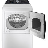 GE PROFILE WHITE 7.4CU ELECTRIC DRYER - White|Black - Dryers - Additional View 1