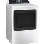 GE PROFILE WHITE 7.4CU ELECTRIC DRYER - White|Black - Dryers - Additional View 2