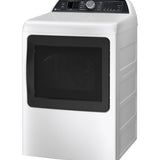 GE PROFILE WHITE 7.4CU ELECTRIC DRYER - White|Black - Dryers - Additional View 3