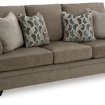 Ashley Furniture - Stonemeade Queen Sofa Sleeper - Nutmeg - Dark Brown Fabric - Sofas - Additional View 2