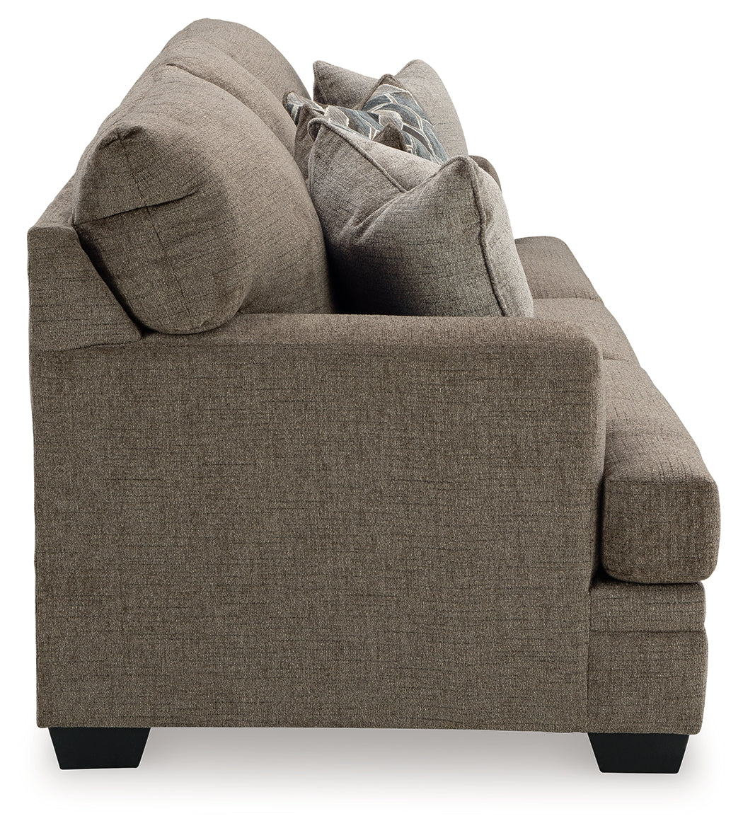 Ashley Furniture - Stonemeade Queen Sofa Sleeper - Nutmeg - Dark Brown Fabric - Sofas - Additional View 3