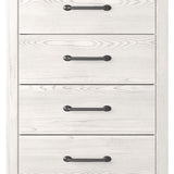 Ashley Furniture - GERRIDAN 4 DRAWER CHEST - White Wood - Chests