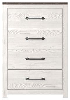 Ashley Furniture - GERRIDAN 4 DRAWER CHEST - White Wood - Chests