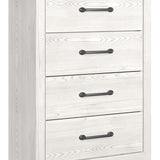 Ashley Furniture - GERRIDAN 4 DRAWER CHEST - White Wood - Chests - Additional View 1