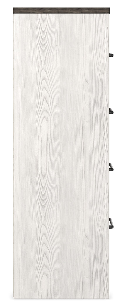 Ashley Furniture - GERRIDAN 4 DRAWER CHEST - White Wood - Chests - Additional View 2