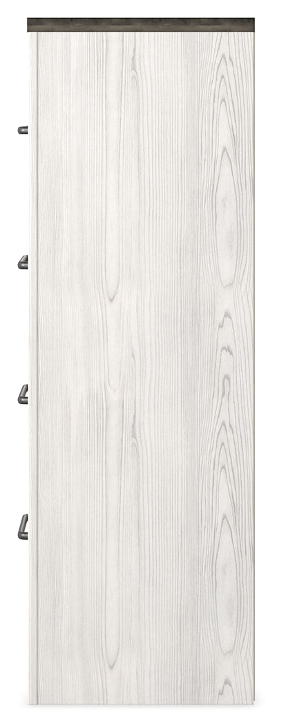 Ashley Furniture - GERRIDAN 4 DRAWER CHEST - White Wood - Chests - Additional View 4