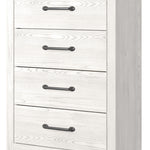 Ashley Furniture - GERRIDAN 4 DRAWER CHEST - White Wood - Chests - Additional View 5