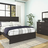 Ashley Furniture - Belachime Nightstand - Black - Dark Gray Wood - Nightstands