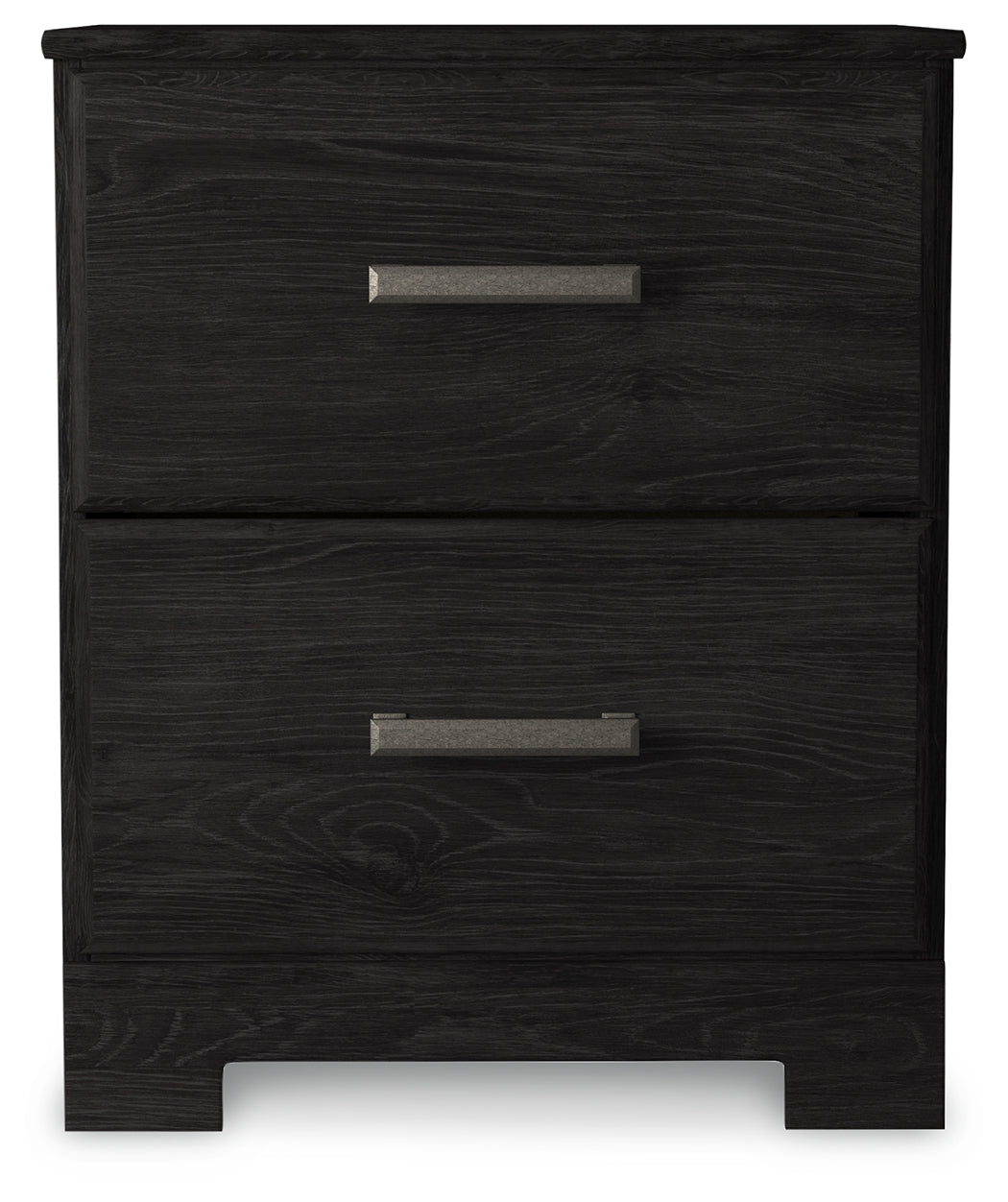 Ashley Furniture - Belachime Nightstand - Black - Dark Gray Wood - Nightstands - Additional View 3