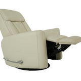 Taurus Leather Swivel Recliner - Ice - Additional View 3