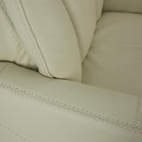 Taurus Leather Swivel Recliner - Ice - Additional View 5