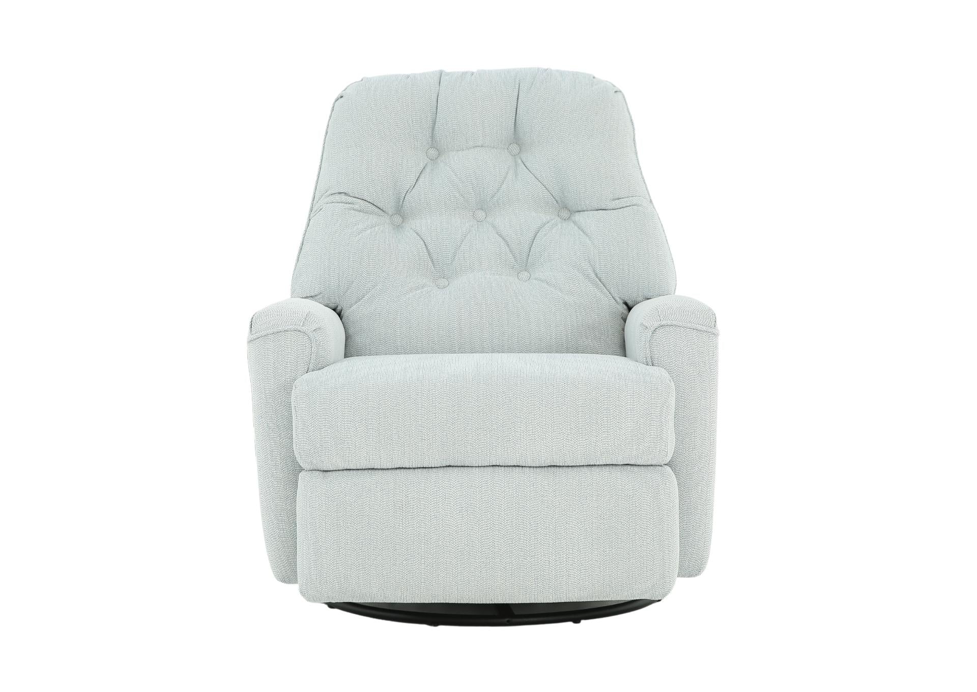 CARA POWDER BLUE SWIVEL GLIDER RECLINER