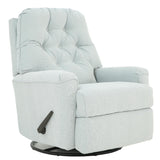 CARA POWDER BLUE SWIVEL GLIDER RECLINER - Additional View 1