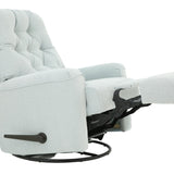 CARA POWDER BLUE SWIVEL GLIDER RECLINER - Additional View 2