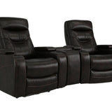 Bolton Walnut Power 3-Piece Theater Seating With Light - Additional View 1