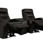 Bolton Walnut Power 3-Piece Theater Seating With Light - Additional View 2