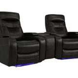 Bolton Walnut Power 3-Piece Theater Seating With Light - Additional View 4