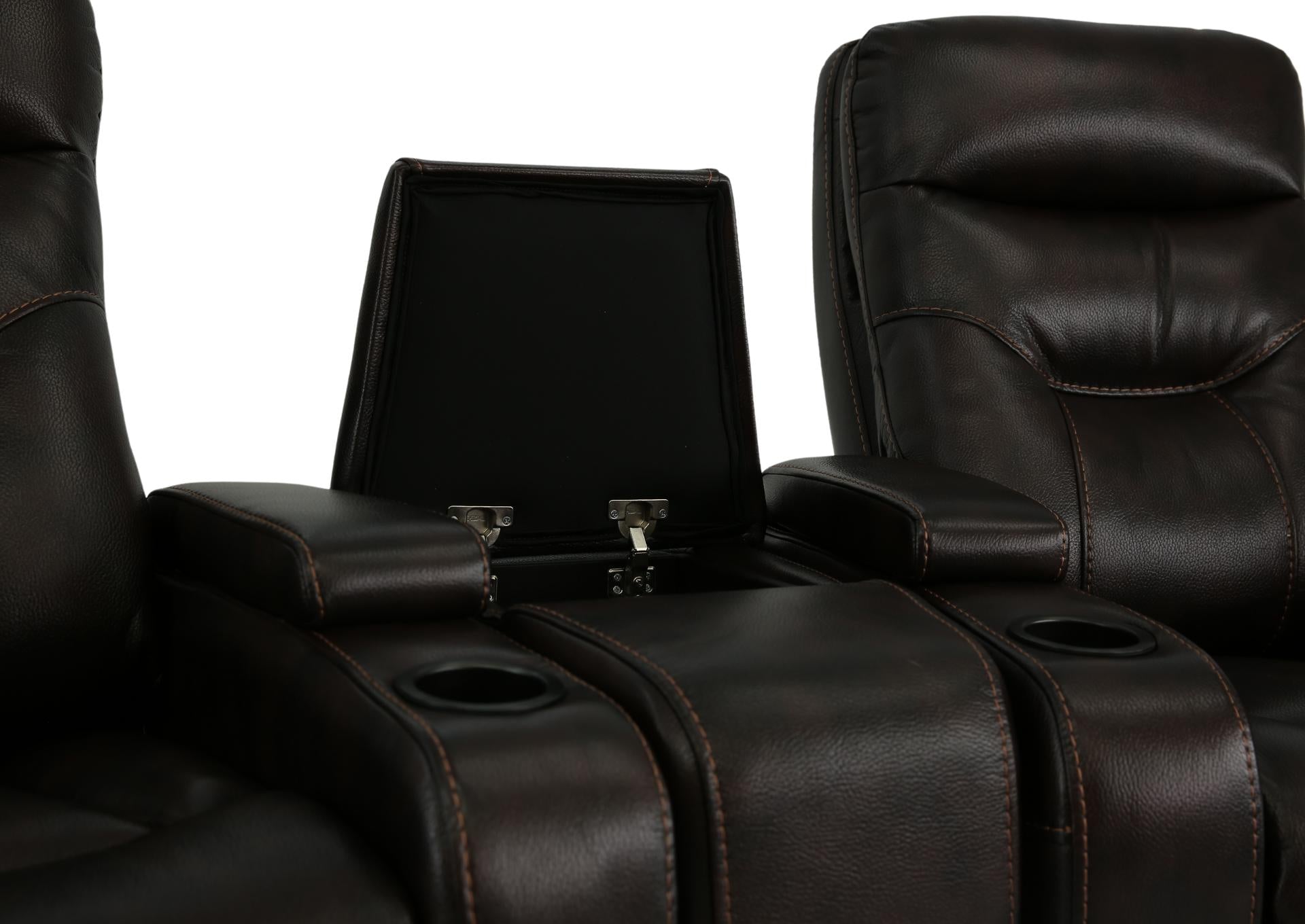 Bolton Walnut Power 3-Piece Theater Seating With Light - Additional View 5