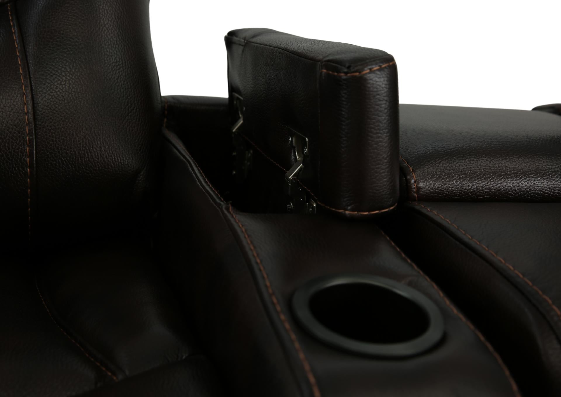 Bolton Walnut Power 3-Piece Theater Seating With Light - Additional View 6
