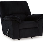 Ashley Furniture - Simplejoy Recliner - Onyx - Black Fabric - Recliners