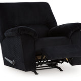 Ashley Furniture - Simplejoy Recliner - Onyx - Black Fabric - Recliners - Additional View 2