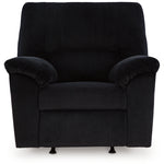 Ashley Furniture - Simplejoy Recliner - Onyx - Black Fabric - Recliners - Additional View 3