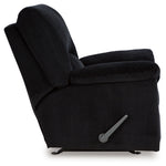 Ashley Furniture - Simplejoy Recliner - Onyx - Black Fabric - Recliners - Additional View 4