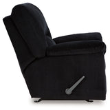 Ashley Furniture - Simplejoy Recliner - Onyx - Black Fabric - Recliners - Additional View 4