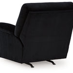 Ashley Furniture - Simplejoy Recliner - Onyx - Black Fabric - Recliners - Additional View 5