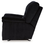 Ashley Furniture - Simplejoy Recliner - Onyx - Black Fabric - Recliners - Additional View 6