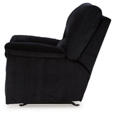 Ashley Furniture - Simplejoy Recliner - Onyx - Black Fabric - Recliners - Additional View 6
