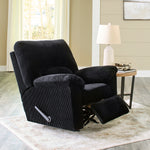 Ashley Furniture - Simplejoy Recliner - Onyx - Black Fabric - Recliners - Additional View 7