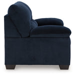 Ashley Furniture - Simplejoy Loveseat - Navy - Blue Fabric - Loveseats - Additional View 3