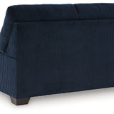 Ashley Furniture - Simplejoy Loveseat - Navy - Blue Fabric - Loveseats - Additional View 4