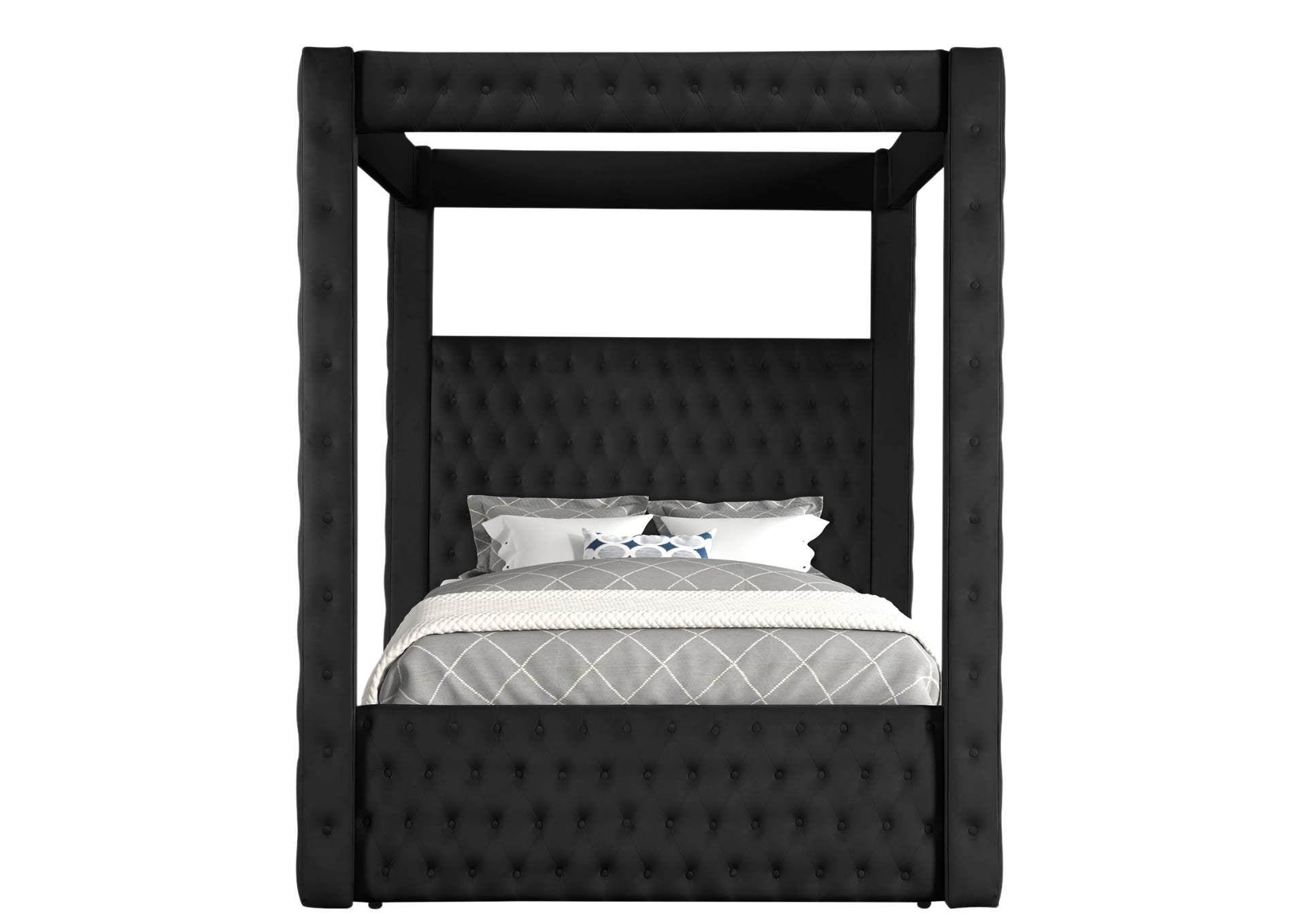 Annabelle Black Canopy Queen Bed