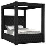 Annabelle Black Canopy Queen Bed - Additional View 1