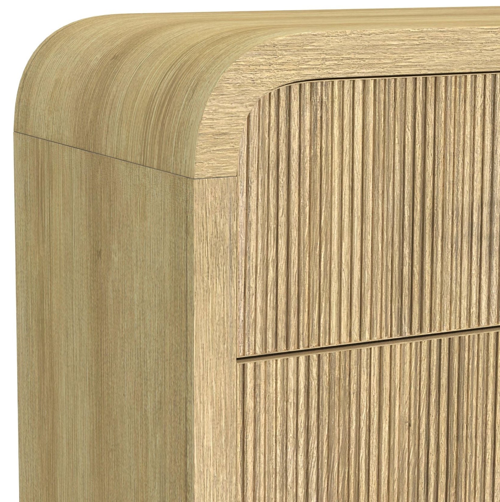 Elements International - Ridgemont Dresser - Light Brown Wood - Dresser & Mirror - Additional View 3