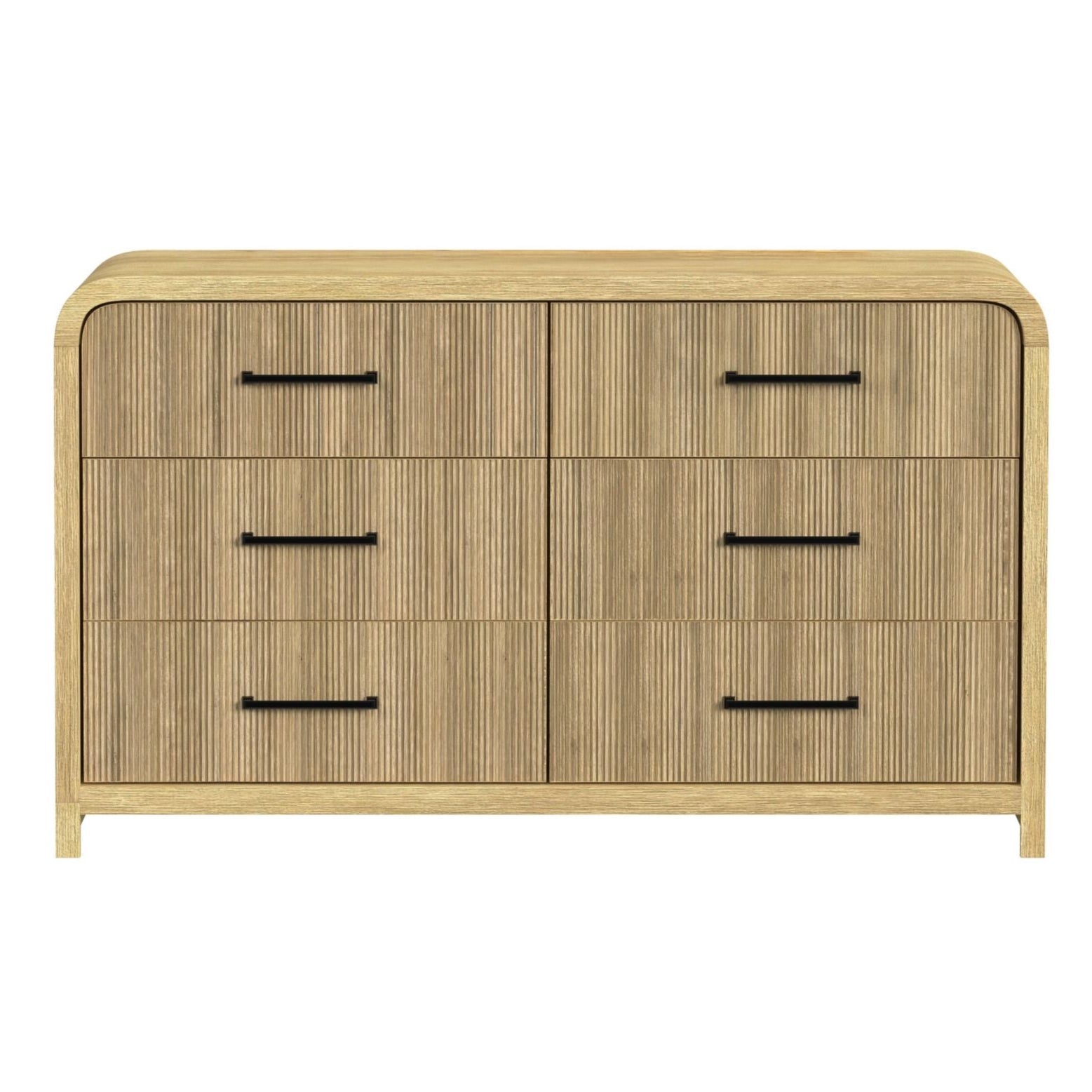 Elements International - Ridgemont Dresser - Light Brown Wood - Dresser & Mirror - Additional View 7