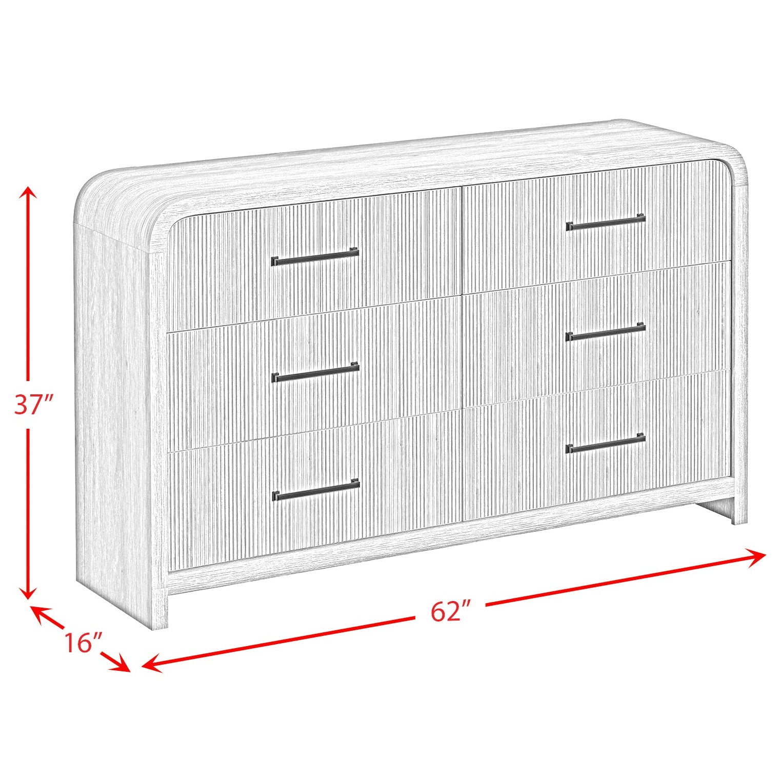 Elements International - Ridgemont Dresser - Light Brown Wood - Dresser & Mirror - Additional View 8