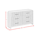 Elements International - Ridgemont Dresser - Light Brown Wood - Dresser & Mirror - Additional View 8