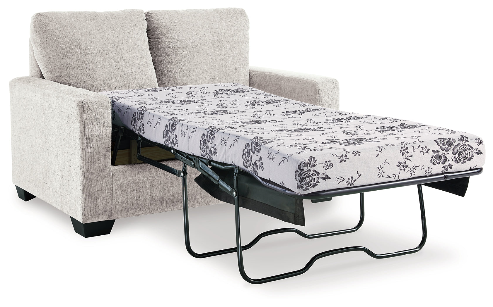 Ashley Furniture - Rannis Twin Sofa Sleeper - Snow - Beige Fabric - Sofas - Additional View 3