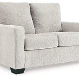 Ashley Furniture - Rannis Twin Sofa Sleeper - Snow - Beige Fabric - Sofas - Additional View 4