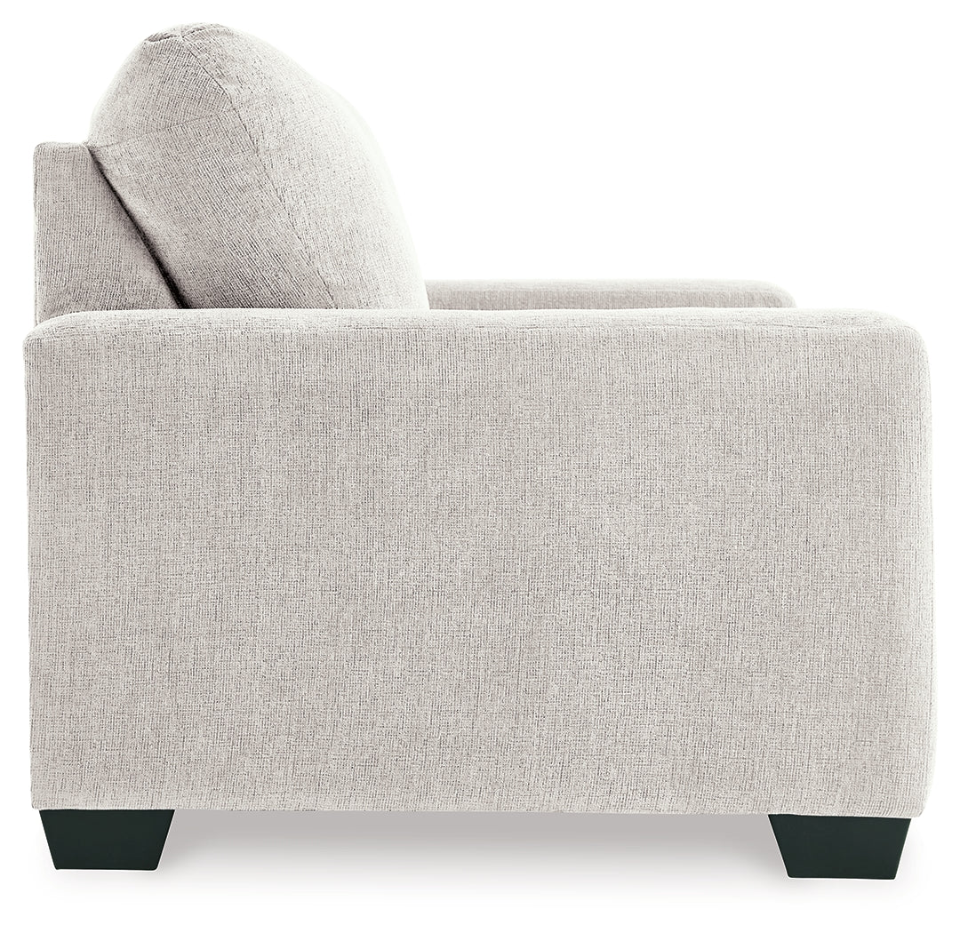 Ashley Furniture - Rannis Twin Sofa Sleeper - Snow - Beige Fabric - Sofas - Additional View 5