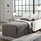 Ashley Furniture - Rannis Twin Sofa Sleeper - Snow - Beige Fabric - Sofas - Additional View 7