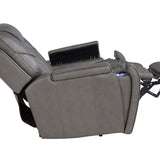 Daniel Triple Power Leather Threat Recliner - Gray