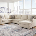 Ashley Furniture - Edenfield 3 Piece Sectional - Linen - Pearl Silver Fabric - Sectionals - Additional View 2