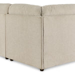 Ashley Furniture - Edenfield 3 Piece Sectional - Linen - Pearl Silver Fabric - Sectionals - Additional View 3