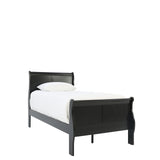 Louis Philip Twin Bed - Black