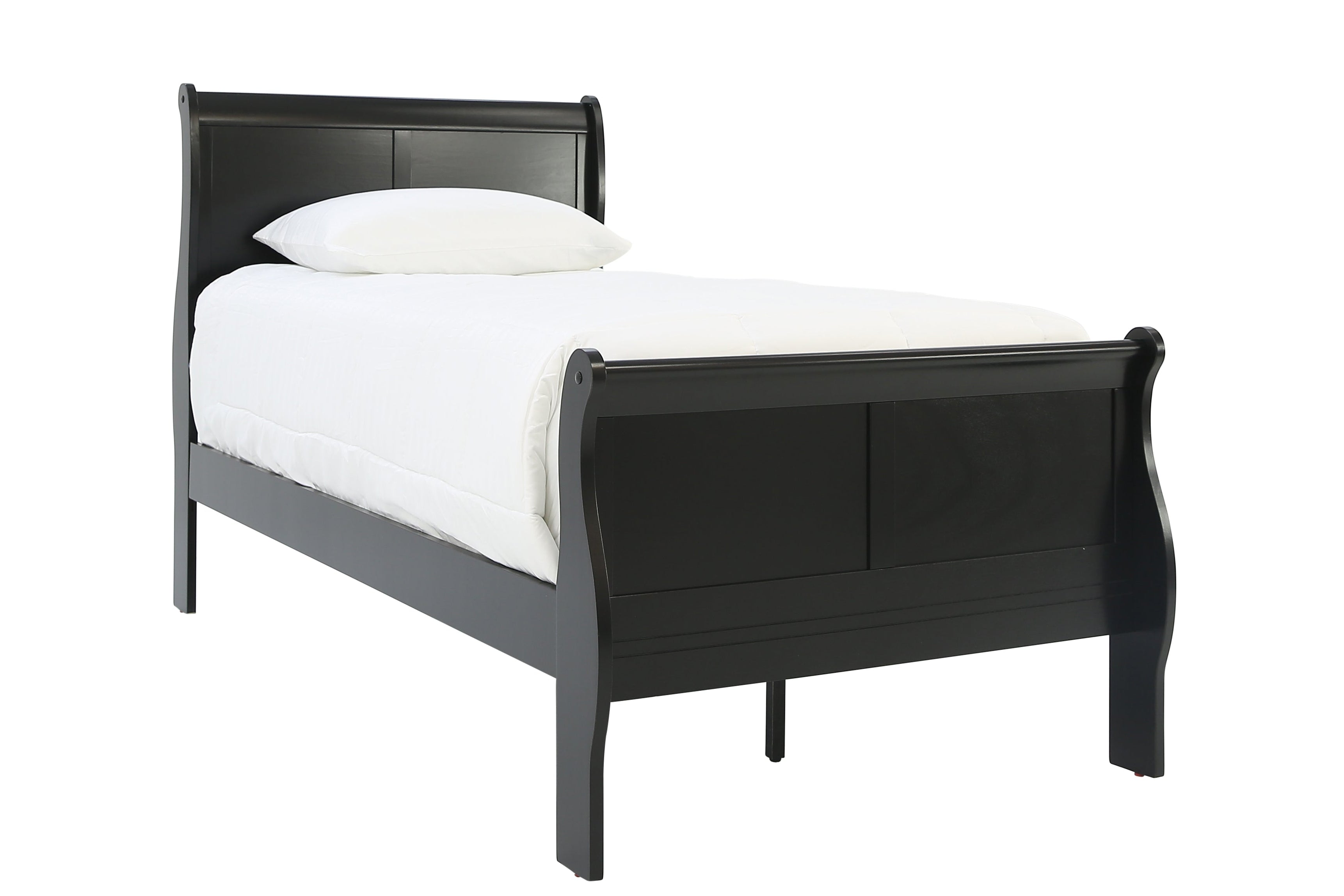 Louis Philip Twin Bed - Black